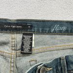 Calvin Klein Womens Jeans (12) 34 x 33 Dark Wash Denim Flare Western Bowgirl 90s Photo 3