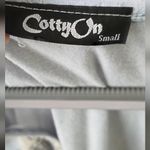 Cotty On Rhinestone Paisley Floral Heart Blue Vintage Off Shoulder Shirt Small Gray Photo 2