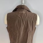 Columbia Full Zip Packable Vest- Brown- Size Small Photo 5