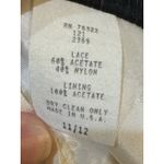 HW Collections Formal Womens Dress Size 12 Lace Cream Ribbon Sequin Vintage Photo 10