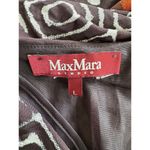 Max Mara  Studio Japan Exclusive Geometric Faux Wrap Gathered Draped Midi Dress L Photo 4