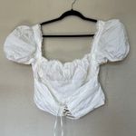 House Of CB  SAMAYA WHITE‎ GATHERED TOP NWOT size XL Photo 9