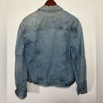 Calvin Klein Vintage Denim Trucker Jean Jacket Size Large Distressed Faded Photo 6