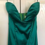 Portia & Scarlett Emerald Green Satin Cocktail Midi Dress Size 4 Photo 1