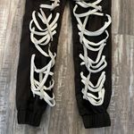 Magalace black satin joggers Photo 5
