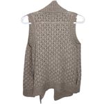 Ann Taylor Loft tan chunky knit shawl vest size S Photo 21