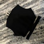 BCBGMAXAZRIA  Clarissa Crop Tank Medium Black Photo 7