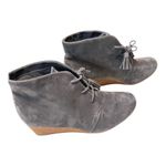 Dr. Scholls  Dakota Grey Suede Lace Up Shoe Size 8.5 Photo 2