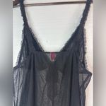 Blu Chic M Romantic Babydoll Sheer Mesh Black Chemise Size M Photo 5