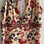 Antonio Melani  Floral Print Halter Neck Top, 100% Silk Blouse, Size Large Photo 14
