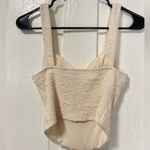 ASTR the Label Cream Crepe Corset with Built in support size small Photo 2