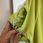 Cache Vintage  Gold Label Lime Green Open Front Lightweight Cardigan Size 10 NWT Photo 3