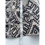 Chico's T7 Y2K VTG Linen Boho Batik Stamping Tribal Kimono Jacket Ruffle Photo 3