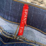 Spanx Distressed Ankle Skinny Jeans, Medium Wash Size Large Photo 3