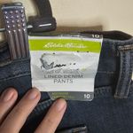 Eddie Bauer  Boyfriend Relaxed Fit Size 10 Tall Fleece Lined Jeans Photo 4