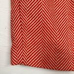 Boden Orange Striped Pencil Skirt Women's 8 Classic Career Preppy Fall Straight Photo 1