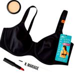 Vanity Fair  Beauty Back Minimizer Bra 36DD Black Underwire NWT Photo 0