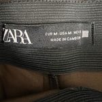 ZARA Pants Leopard Print High Waist Suede Like Feel Stretch Glam Medium Photo 4