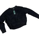 Wild Fable Women's Black Crewneck Long Sleeve Tinsel Sweater - Size Small - NWT Photo 0