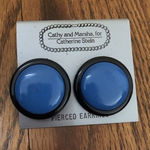 Cathy And Marsha For Cathrine Storm Blue And‎ Black Women's Earrings Photo 0