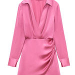 ZARA  Pink Dress Satin Photo 0