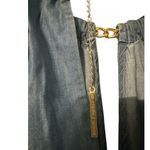 Michael Kors Womens Denim Blue Halter Hi-Lo Dress, Large Photo 4