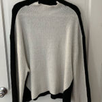 Prologue  black and white mock neck sweater  - XL Photo 0