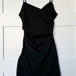 ZARA Black Mini Cut Out Dress Photo 4