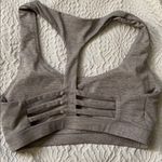 Forever 21 Women’s Grey & White Sports Bra Size Small Photo 1