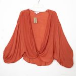 FAVLUX oversized copper tone blouse Photo 1