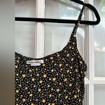Reformation Black & Yellow Floral Polka Dot Midi Slip Dress Women’s Size Small S Photo 4