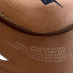 Like New Earth Brand Leather Aloha Sandals Gold Size 8.5 Photo 3