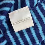 Krimson Klover Lightweight Knit Boatneck Striped Dress Cotton Blend womens L Blue Size L Photo 8