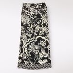 Tyler Boe Silk Tie‎ Waist Black And White Floral Pants Size 4 Photo 9