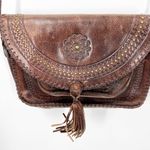 Patricia Nash  Beaumont Flap Brown Crossbody Vintage Distressed Leather *READ Photo 1