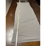 Maxi Ribbed Body Con Dress Women XL Neutral Coquette Soft Flattering Western Photo 4