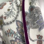 Anthropologie  Floreat Brushed Fleece Robe Women’s Size XS/S Cream Paisley Floral Photo 7