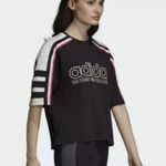 Adidas The OG Tee DH4183 Tee Black Ivory Pink Running Fitness Yoga Crew Neck Short Sleeve T-Ship Top $40 VGUC XL Photo 13