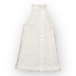 ZARA ‎ White Crochet Lace Halter Mini Shift Dress Size L Photo 4