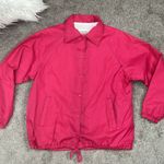 Vintage Windbreaker Rock Creek Casuals Pink Snap Close Size L Photo 2