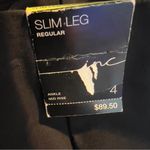 Inc. International Concepts Size 4 Black Slim Leg Ankle Mid Rise Pants Photo 6