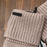 All Saints NWT Dusty Pink Winter Wear Accessorie Wool Blend Ribbed Gloves Mitten Photo 1