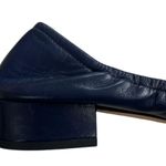 Tory Burch EUC  Leather Low Heels Blue Size 6 1/2 Photo 4