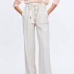 ZARA  striped high waisted wide leg pants sz medium Photo 1