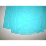 Natori NWT New Designer Womens S Chiffon Chemise Aqua Blue Night Gown Silky Adju Photo 3