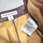 Brown Leather Flared Trumpet Shorts 16W Photo 1