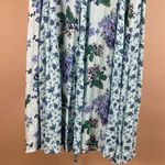 Blair  Size Small Floral Cottagecore Pleat Ruffle Multi Print Summer Dress Modest Photo 2