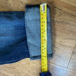 Kut From The Kloth Straight Leg Cropped Cuffed Hem Dark Blue Jeans EUC Sz 6 Photo 13