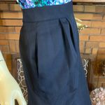 VINTAGE ANGELICA NAVY BLUE PLEATED PENCIL MIDI SKIRT NWT (12) Photo 7