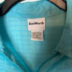 Bonworth  Blue Button-Down Shirt Women’s Lightweight Blouse Size LP (12-14) Photo 1